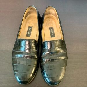 Bally Alligator Loafers